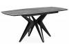 625971 Керамический стол Риполь 160(205)х89 larka grey / черный 625971
