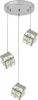 V000136L Подвесной светильник (12048/3P Chrome) Indigo Radioso V000136L (LED, 220V, на проводе, куб)