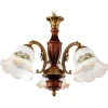 857-03-03 красное дерево+бронза Подвесная люстра N-Light 857 857-03-03 красное дерево+бронза
