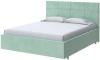 2022850 PROxSON Кровать Neo (Ткань: Велюр Teddy Мятный) 200x200