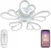 LED LAMPS 81219 Потолочная люстра светодиодная с управлением смартфоном и пультом регулировкой цветовой температурой и яркости ночным режимом и таймером LED LAMPS 81219