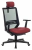 EXPERT RED Кресло руководителя Бюрократ EXPERT черный TW-01 сиденье красный 38-410 сетка/ткань с подголов. крестовина пластик