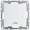 39309 Выключатель одноклавишный с подсветкой (белый) Stekker Эрна 39309