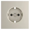 VLS000703 Накладка для розетки с заземлением и защитными шторками Voltum S70 VLS000703 (кашемир)
