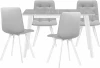 599443 Обеденная группа Notta Маки белый / светло-серый (Ламинат, Велюр) арт.599443