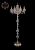 13.23.8.200.h-160.Gd.Dr Торшер Art Classic 13.23 13.23.8.200.h-160.Gd.Dr (220V, хрусталь, подвески, подсвечник, свеча, под старину)