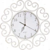 W110162 round white Часы настенные круглые Donolux Castello, белый
