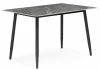 15907 Кухонный стол Woodville Rion 120 серый мрамор / черный
