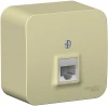 BLNIA045007 Розетка накладная Ethernet RJ-45 (бежевый) Systeme Electric Blanca BLNIA045007