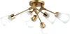 1137/6P Потолочная люстра Escada Felicia 6х60Вт E14, металл/стекло, шампань (220V)