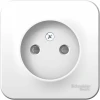 BLNRA001111 Розетка накладная без заземления со шторками (белый) Systeme Electric Blanca BLNRA001111