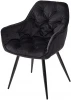 DC1471BLACK19BLK Стул MALTA BLUVEL-19 BLACK, велюр