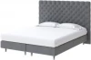 1928687 PROxSON Кровать Paris Boxspring Lift (Ткань: Велюр Monopoly Британский серый (996)) 200x200