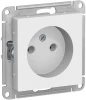ATN000141 Розетка встраиваемая без заземления (белый) Systeme Electric AtlasDesign ATN000141