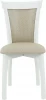 101884 Стул Аврора Тулон 2, спинка мягкая, Эмаль белая/Атина