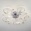 90129/5 хром Потолочная люстра Eurosvet Curl 90129/5 хром