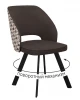 00-00076726 Стул DikLine 274 поворотный SB3/A2 шоколад, ножки черные 00-00076726 00-00076726