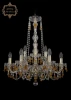 11.24.6+3.200.h-64.Gd.V1003 Подвесная люстра Art Classic 11.24 11.24.6+3.200.h-64.Gd.V1003 (220V, хрусталь, на цепи, подсвечник, свеча)