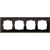 WL17-Frame-04 Рамка на 4 поста Werkel Palacio, бронза с черным
