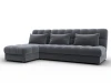 136954L Диван угловой Лига-116 НПБ угол левый (ДСП,ЛДСП,Велюр/Серый) Лига Диванов 136954L
