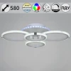 06319-3.3-04 WH+CR (RGB) Потолочная люстра светодиодная на штанге Reluce 06319-3.3-04 WH+CR (RGB) (220V, пульт управления)