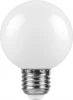 25902 Лампочка светодиодная E27 3W 220V шар белая 6400K Feron 25902
