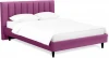 577487 Кровать Queen II Sofia L 1600 ОГОГО (арт.577487), (Ткань/Розовый)