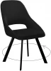 00-00067985 Стул DikLine 247 поворотный, K21 черный, ножки черные 00-00067985