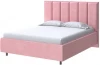 2016452 PROxSON Кровать Routa без основания (Ткань: Велюр Casa Жемчужно-розовый) 140x190