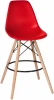 638GPP-LMZL DSW BAR, цвет сиденья красный (R-02), цвет основания светлый бук Стул барный DSW BAR (ножки светлый бук, цвет сиденья красный (R-02))