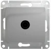GSL000391 ТВ-розетка встраиваемая оконечная (алюминий) Systeme Electric Glossa GSL000391