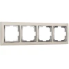 W0041903 Рамка на 4 поста Snabb (слоновая кость/хром) Werkel W0041903 (a051652)