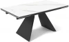 00-00072183 Стол DikLine SKB160 Керамика FNZ 9206037 (белая)/подстолье черное/опоры черные (2 уп.) арт.00-00072183
