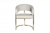 76AR-65200 76AR-65200 Стул экокожа св.серый/матовое золото 59,5*54*79см Garda Decor