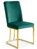 DX-2055casa Стул обеденный IST-CASA Пресли DX-2055, 45х44х92, зеленый/золотой