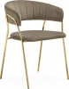 15716 Стул на металлокаркасе Woodville Kamelia 1 cappuccino / gold