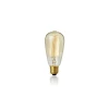 106186 Ретро лампочка накаливания Эдисона груша прозрачная E27 60W 220V желтое свечение MarkSlojd Carbon 106186