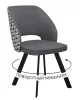00-00072805 Стул DikLine 274 поворотный SB5/A3 серый, ножки черные 00-00072805 00-00072805