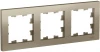 ATN000503 Рамка на 3 поста (шампань) Systeme Electric AtlasDesign ATN000503