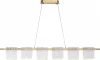 SL6021.203.36 Подвесной сетильник ST Luce Voile SL6021.203.36 золотистый/прозрачный LED 1*36W 4000K (220V, на проводе)