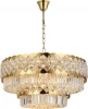 8301/80 C gold polished Подвесная люстра Newport 8300 8301/80 C gold polished (220V, хрусталь, на цепи)