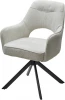 619M05465 Стул GUARA 180 град. поворот. цвет бежево-белый RAVEN 22 / черный каркас, ®DISAUR