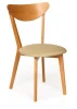 13134 Стул мягкое сиденье/ цвет сиденья - Бежевый MAXI (Макси) натуральный ( бук ) (каркас бук, сиденье ткань)