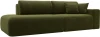 121334 Диван прямой Лига-036 НПБ Модерн подлокотник справа (Зеленый/Микровельвет) Лига Диванов арт.121334