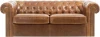 329699 Диван Chesterfield ОГОГО (арт.329699), (Кожа/Коричневый)