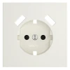 VLS000913 Накладка для розетки с заземлением и защитными шторками с USB A+A (хлопок) Voltum S70 VLS000913