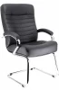 EP-orion cf Leather Black Кресло для посетителей Everprof Orion CF Кожа Черный