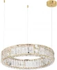 5071/70L Подвесной светильник Odeon Light Version 5071/70L золото/прозрачный/металл/хрусталь/стекло LED 70W 3700K (220V, на тросе, кольцо)