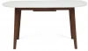 11258 Стол обеденный раскладной BOSCO (Боско) Белый + Коричневый (основание бук, столешница мдф)