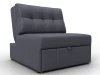 134944 Кресло-кровать Лига-107 (80) (ЛДСП,Брус,Фанера,Экокожа/Серый) Лига Диванов 134944